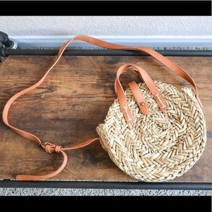 Rattan Straw Crossbody Bag